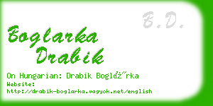 boglarka drabik business card